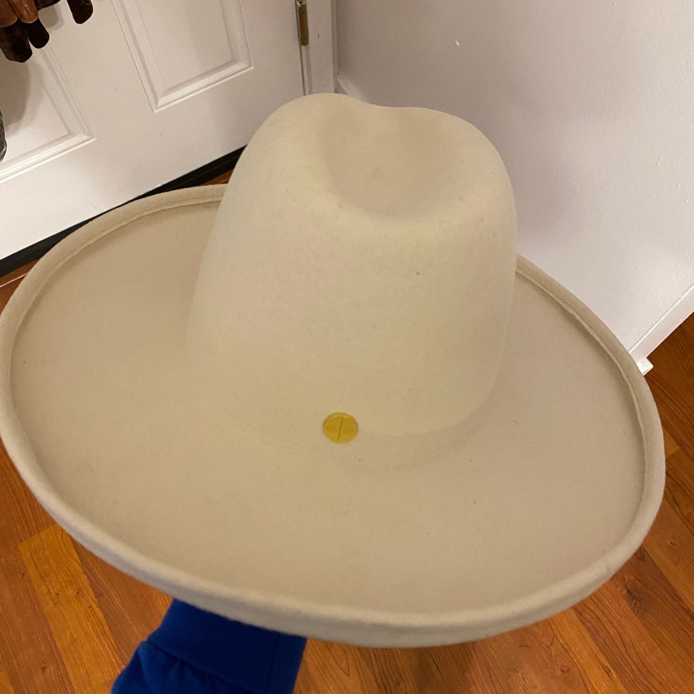 Ivory Wide Brim Hat